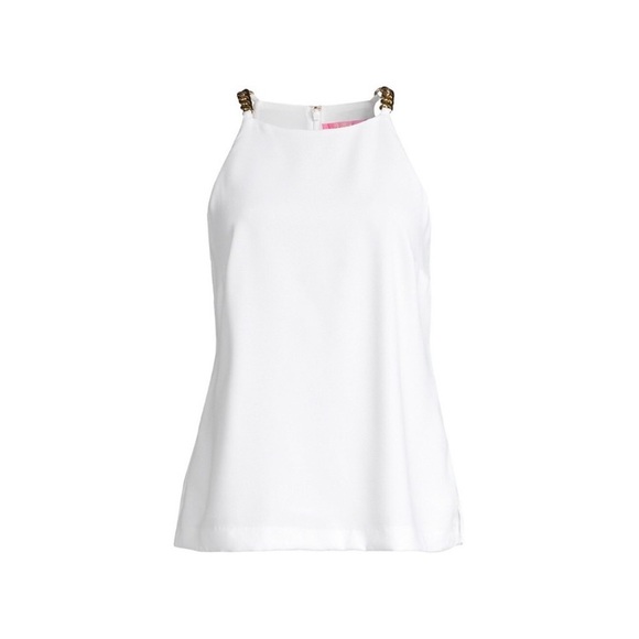 Lilly Pulitzer Tops - NWT Lilly Pulitzer White Chain Top